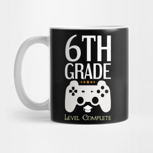 6th Grade Level Complete Video Gamer Birthday Gift Mug